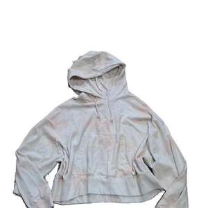 Nike Sportswear Essential Women's Fleece Cropped Tie-Dye Hoodie Medium